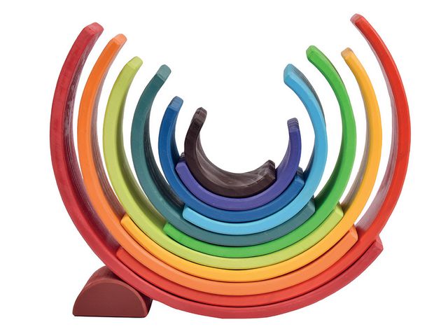 Regnbågsklossar båge 12 delar